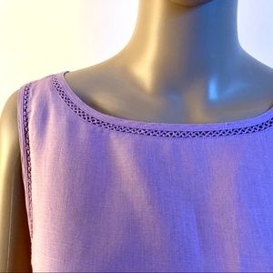 J. Jill Sleeveless Linen Dress